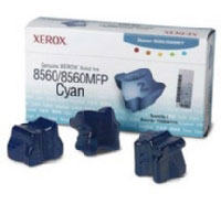 Tinta slida cian Xerox para Phaser 8560/8560MFP (3 Barras) (108R00723)